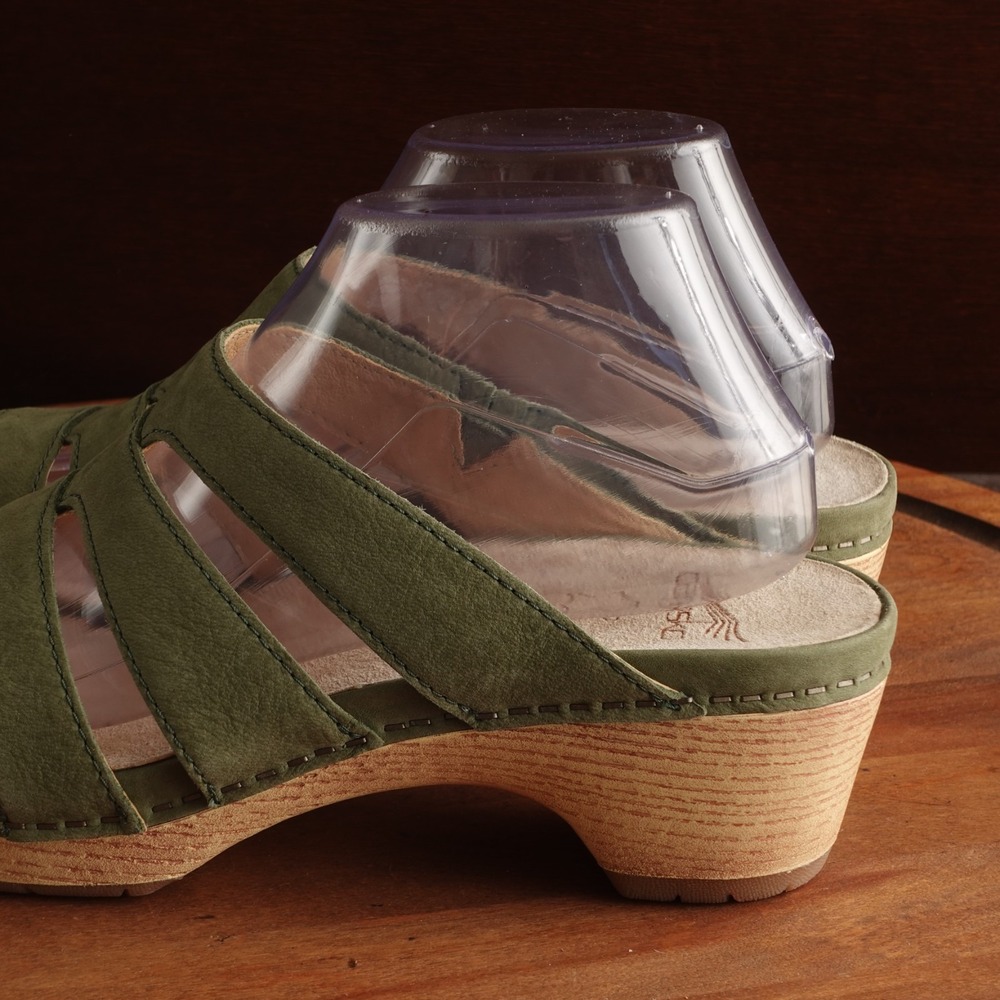 Dansko Sandals Womens SZ EU 39 US 8.5-9 Green Lyndi Slide Comfort Coastal Shoes - Picture 8 of 15